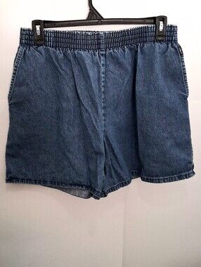 CHIC High-Waist Blue Denim Shorts Size Large